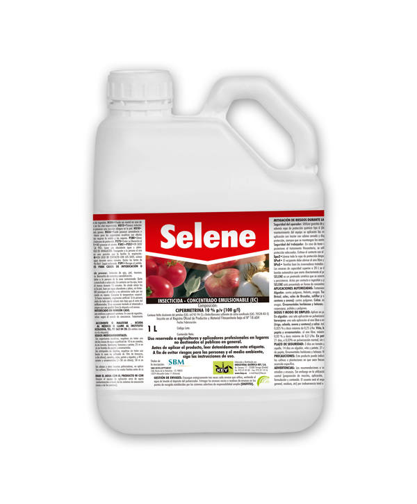 Selene insecticida con cipermetrin